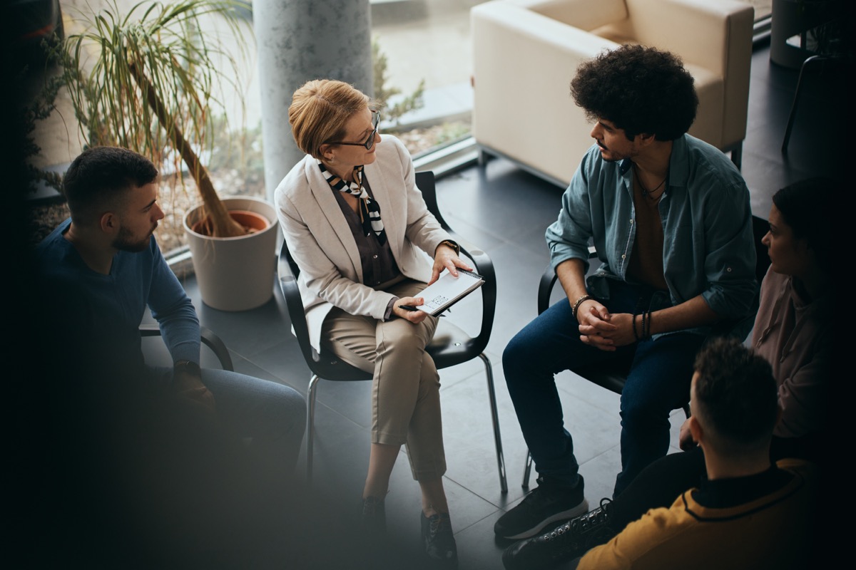 People connecting through community support
